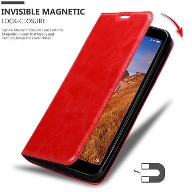 Xiaomi RedMi 7A lommebokdeksel case (rød)