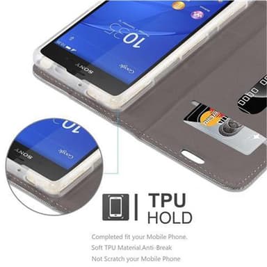Sony Xperia Z2 COMPACT lommebokdeksel etui (grå)