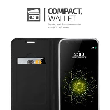 LG G5 lommebokdeksel etui (svart)