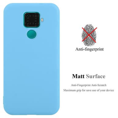 Deksel Huawei MATE 30 LITE Silikon cover (blå)