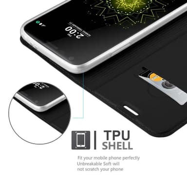 LG G5 lommebokdeksel etui (svart)
