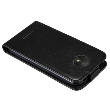 Motorola MOTO C PLUS deksel flip cover (svart)