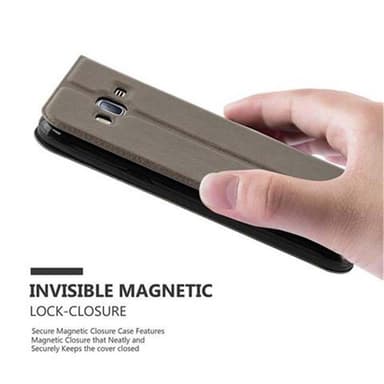 Samsung Galaxy J3 2016 lommebokdeksel cover (brun)