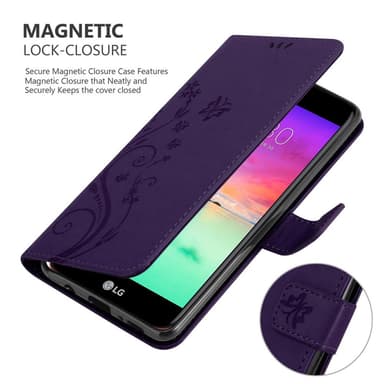 LG K10 2018 / K11 / K11 PLUS lommebokdeksel Blomster