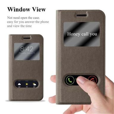 Samsung Galaxy J3 2016 lommebokdeksel cover (brun)