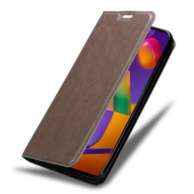 Samsung Galaxy M31s lommebokdeksel case (brun)