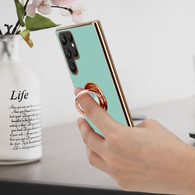 Samsung Galaxy S22 ULTRA silikondeksel case (turkis)