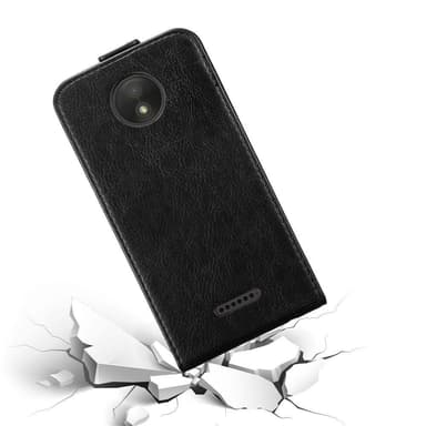 Motorola MOTO C PLUS deksel flip cover (svart)