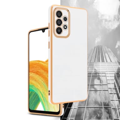 Samsung Galaxy A33 5G silikondeksel case (hvit)
