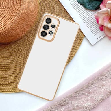 Samsung Galaxy A33 5G silikondeksel case (hvit)