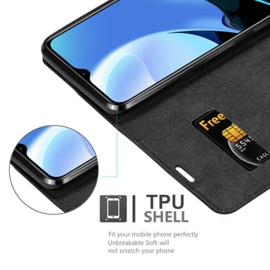 Xiaomi RedMi 9T / POCO M3 lommebokdeksel case (svart)