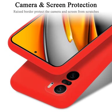 Xiaomi Mi 11i / POCO F3 silikondeksel case (rød)