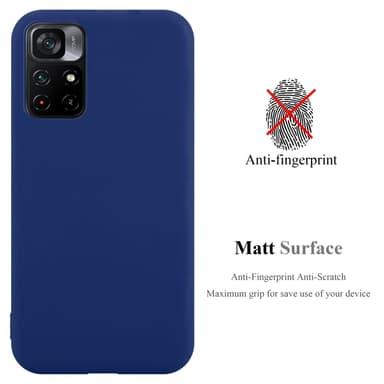 Deksel Xiaomi POCO M4 PRO 5G Silikon cover (blå)
