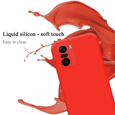 Xiaomi Mi 11i / POCO F3 silikondeksel case (rød)