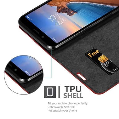Xiaomi RedMi 7A lommebokdeksel case (rød)