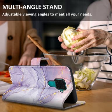 Huawei MATE 30 LITE lommebokdeksel etui (lilla)