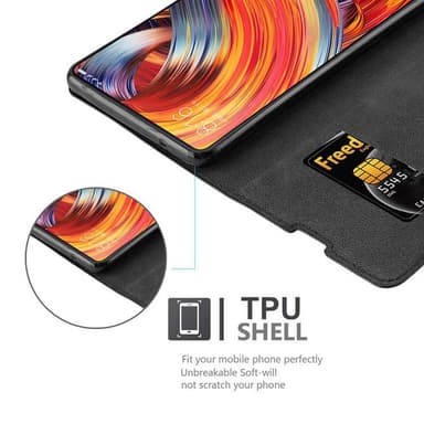 Xiaomi Mi MIX 2 lommebokdeksel case (svart)