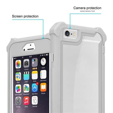 iPhone 6 / 6S Deksel Case Cover (grå)
