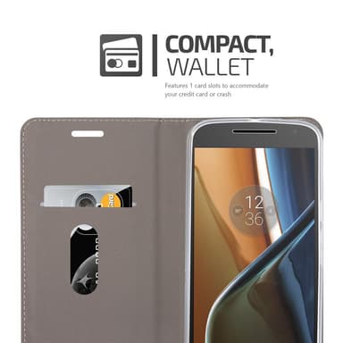 Motorola MOTO G4 / G4 PLUS lommebokdeksel etui (grå)