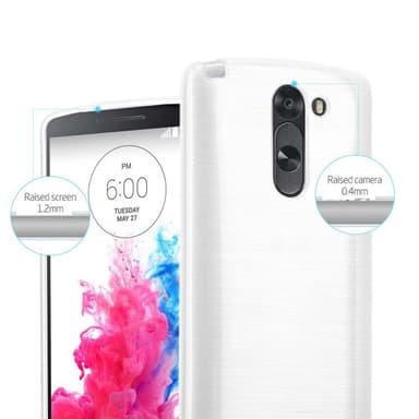 LG G3 STYLUS silikondeksel cover (sølv)