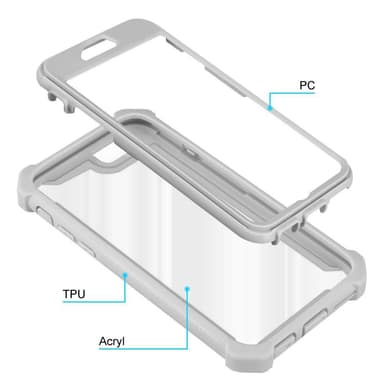iPhone 6 / 6S Deksel Case Cover (grå)