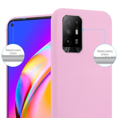 Deksel Oppo A94 5G Silikon cover (rosa)