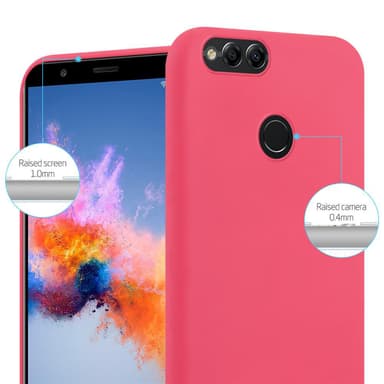 Deksel Honor 7X Silikon cover (rød)