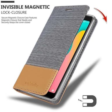 WIKO Y60 lommebokdeksel etui (grå)