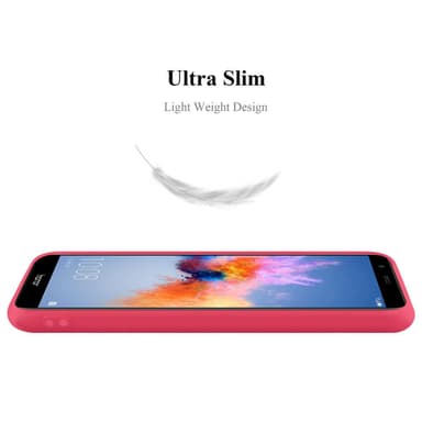 Deksel Honor 7X Silikon cover (rød)