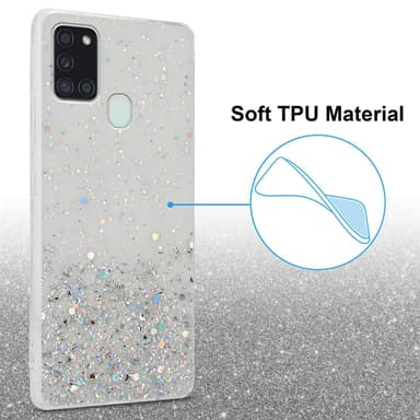 Samsung Galaxy A21s Silikondeksel Glitter