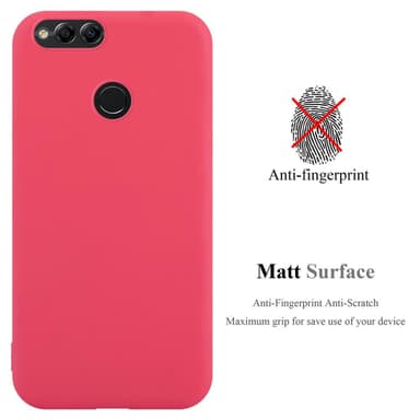 Deksel Honor 7X Silikon cover (rød)