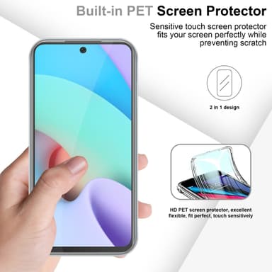 Xiaomi RedMi 10 Deksel 360 Case Cover (gjennomsiktig)