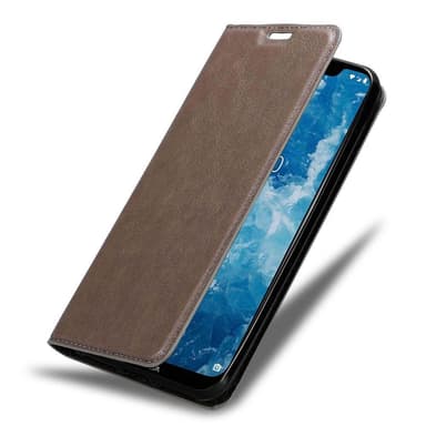 Nokia 7.1 PLUS / X7 lommebokdeksel case (brun)