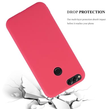 Deksel Honor 7X Silikon cover (rød)