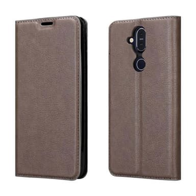 Nokia 7.1 PLUS / X7 lommebokdeksel case (brun)