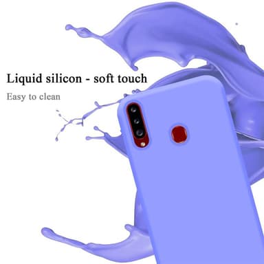Samsung Galaxy A20s silikondeksel case (lilla)
