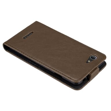Sony Xperia E3 deksel flip cover (brun)