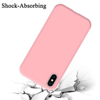 iPhone XS MAX silikondeksel case (rosa)