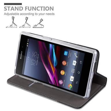 Sony Xperia Z1 lommebokdeksel etui (grå)