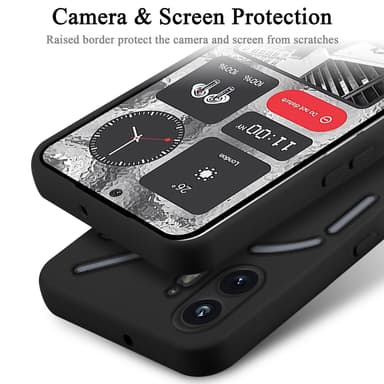 Nothing Phone 2 silikondeksel case (svart)