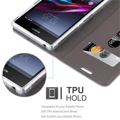 Sony Xperia Z1 lommebokdeksel etui (grå)