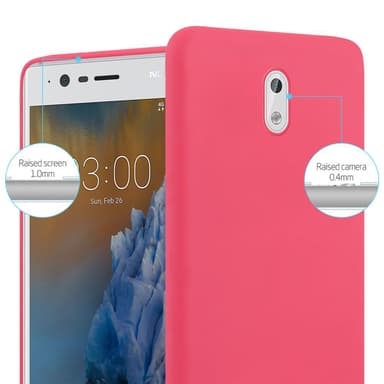 Deksel Nokia 3 2017 Silikon cover (rød)