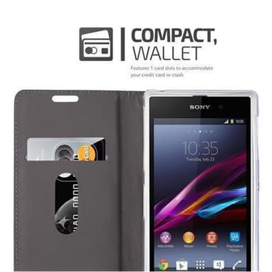 Sony Xperia Z1 lommebokdeksel etui (grå)