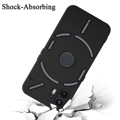 Nothing Phone 2 silikondeksel case (svart)