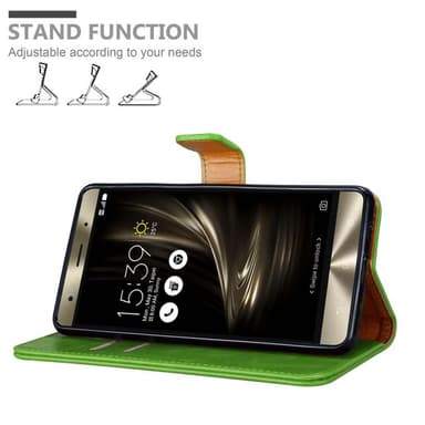 Asus ZenFone 3 DELUXE lommebokdeksel etui (grønn)