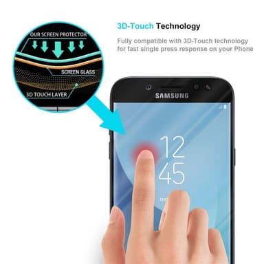 Samsung Galaxy J7 2017 Skjermbeskytter Skärmskydd