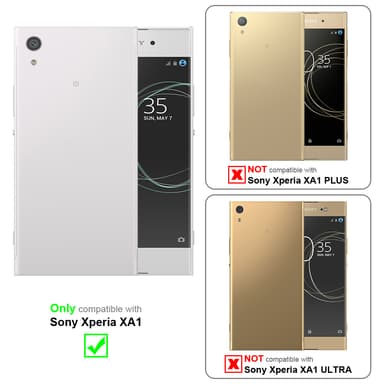 Deksel Sony Xperia XA1 Case Cover (sølv)