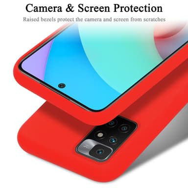 Xiaomi RedMi 10 silikondeksel case (rød)