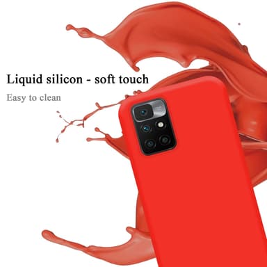 Xiaomi RedMi 10 silikondeksel case (rød)