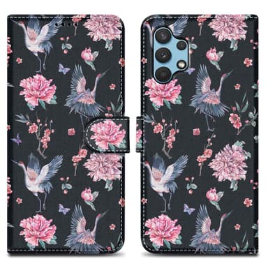 Samsung Galaxy A32 4G lommebokdeksel etui (svart)